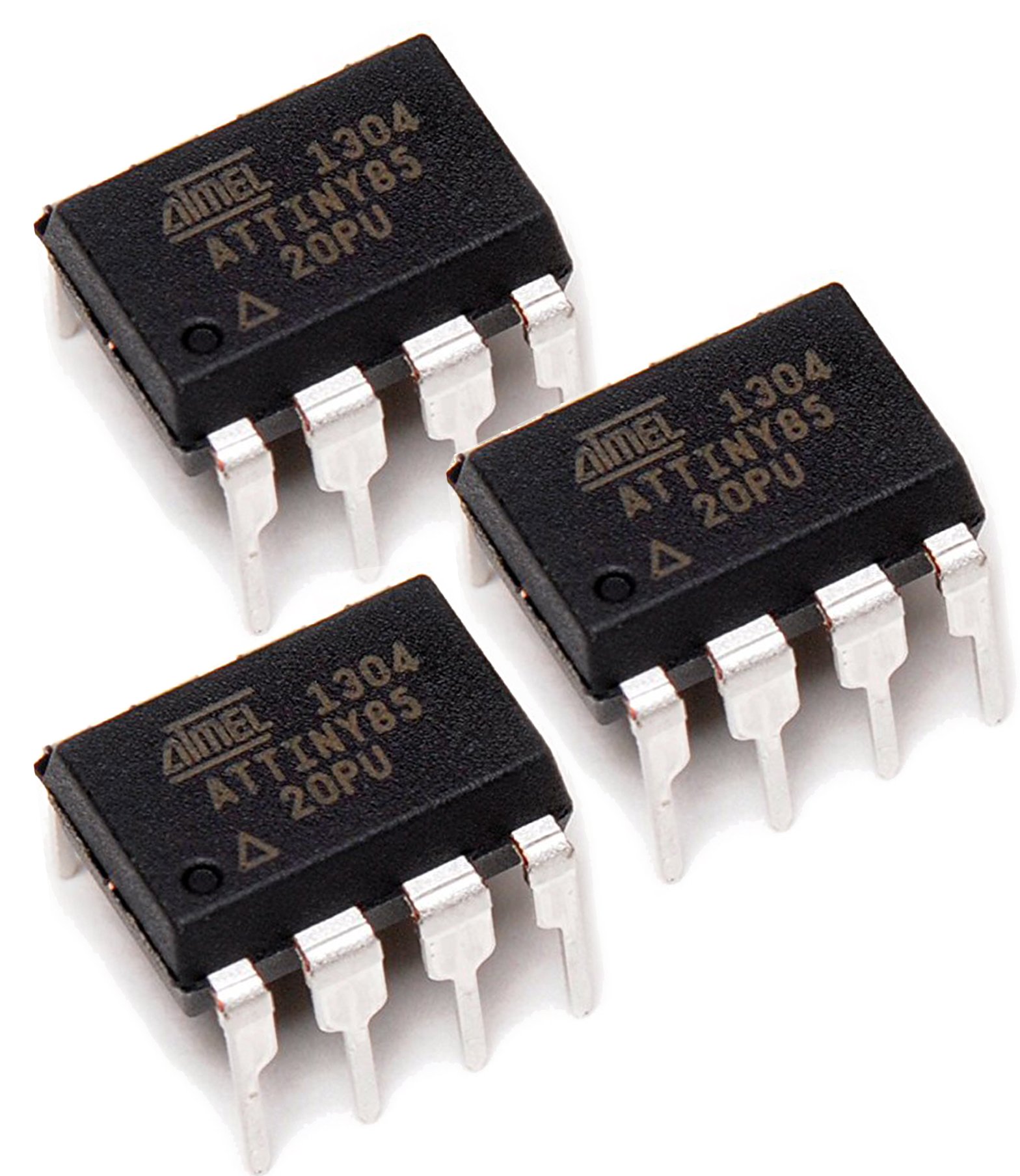 • ATtiny85-20PU Microcontroller IC, 8-Bit AVR MCU Chip with 8KB Flash 20MHz, High Performance Low Power 8-Pin DIP, Compatible with Arduino IDE DIY Projects